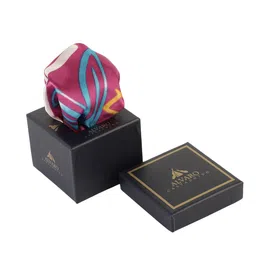 Alvaro Castagnino Men Maroon & Yellow Digital Printed Pocket Square-image-78