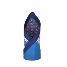 Louis Philippe Men Blue Printed Pocket Square-image-69