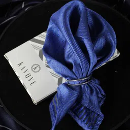 KOVOVE Men Blue The Intellect Dash Abstract Pocket Square-24
