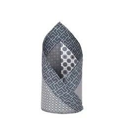 Van Heusen Grey Printed Pocket Square-41