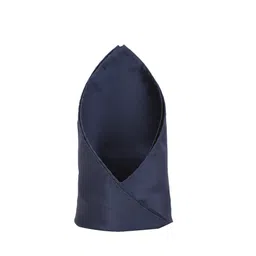 Louis Philippe Men Navy Blue Solid Pocket Square-image-40