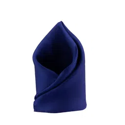 The Tie Hub Men Blue Solid Pocket Squares-picture-26