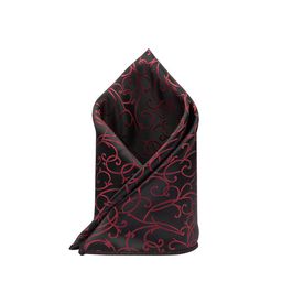 The Tie Hub Men Maroon Printed Silk Pocket Squares-image-6