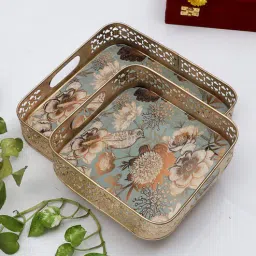 amaya decors Square FLower Tray Set of 2-picture-11