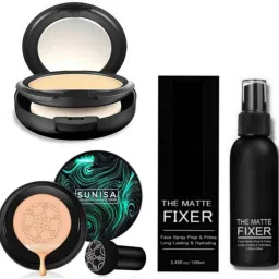 Makeup Fixer & Makeup Compact Powder & Sunisa Air Cushion Mushroom-image-14