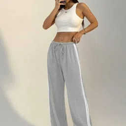 Women Solid Grey Track Pants-image-28
