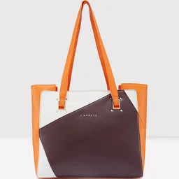 Caprese Colourblocked Structured Handheld Bag-50