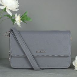Toteteca PU Structured Sling Bag with Applique-48