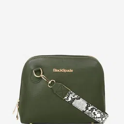 Black Spade PU Structured Sling Bag-53