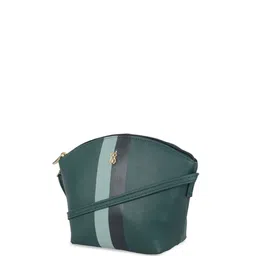 Baggit Striped PU Structured Sling Bag with Applique image 3
