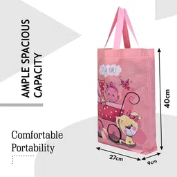 Kuber Industries Set Of 12 Graphic Printed Structured Handheld Bag image 5