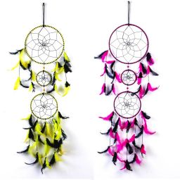 Dream Catcher Wall Hanging Handmade Feather Windchime-image-119
