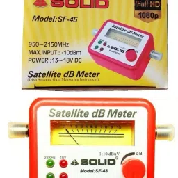 BALRAMA Operated by LNB Power SOLID Analogue SF-45 Satellite dB Meter Dish Signal Tester Network Interface Card-33