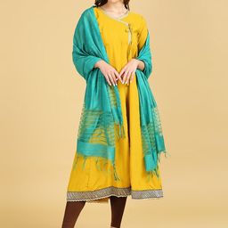Dupatta Bazaar Sequinned Cotton Silk Dupatta-5