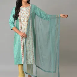 W Dupatta with Sequinned-23