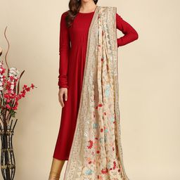 Dupatta Bazaar Embroidered Dupatta with Sequinned-13
