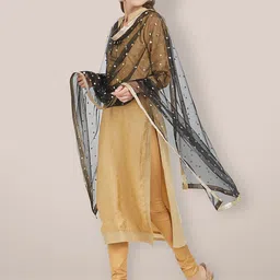 Dupatta Bazaar  Embroidered Dupatta with Sequinned image 5