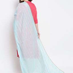 Dupatta Bazaar Blue Embroidered Dupatta with Sequinned image 2