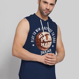 Juxar Printed Cotton Hooded & Sleeveless Sando HODSDO-013-NBL-XS-image-92