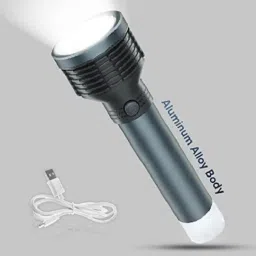 Rechargeable Aluminium LED Long Range Small Search 6 hrs Torch Emergency Light-28