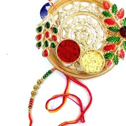 Bhaiya Bhabhi New_Sparx-Rk162_2 Mauli Thread Rakhi Set-image-59