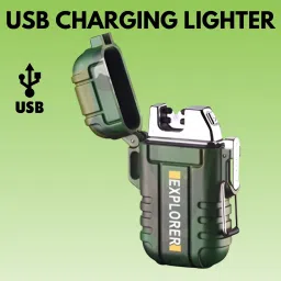 Explorer USB Cigaratte Lighter, Windproof Flameless ARC Rechargeable LighterC433 Explorer USB Cigaratte Lighter, Windproof Flameless ARC Rechargeable LighterC433 Pocket Lighter-image-76