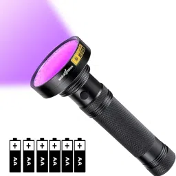 18W 100 LED UV 395nm Detector Torch with 6 Battery Torch-image-17