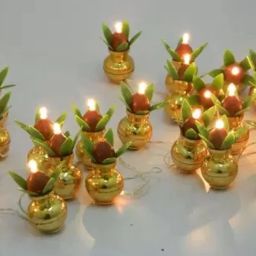 25 LEDs 2.5 m Gold Steady String Rice Lights-image-67