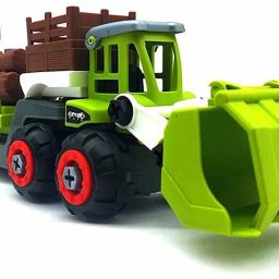 Farmer Bulldozer - Agriculture Farmer Trucks Buildings Vehicles Play Set with Screwdrivr, Best for Mind Powers Improve and Send Best Gift-23