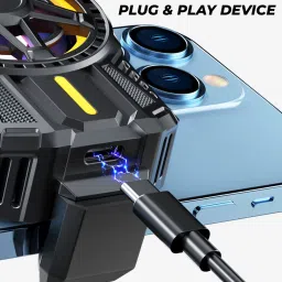 WRADER Mobile Heating Cooler Fan for Gaming for Mobile Game Long Filming Cooling Pad image 2