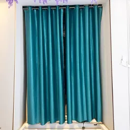 223 cm (7 ft) Polyester Room Darkening Window Curtain Single Curtain-image-81