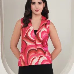 Polyester Printed Coat For Women-image-27
