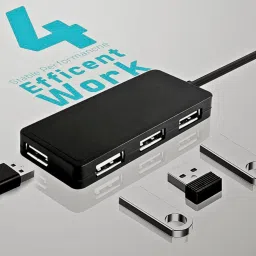 Henture PRODOT Prodot 4 Port USB 2.0 Hub with Hi-Speed Data Transfer, LED USB Hub USB Hub image 4