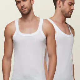 Pack of 2 Ace Intellisoft Micro Modal Solid Men Vest-picture-2