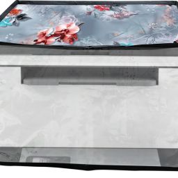 ATP Printer Cover For HP Laser Jet Tank MFP 2606sdw Printer (Grey Floral Print) Printer Cover-14