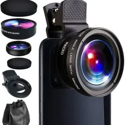 OSTALY Macro 2 in 1 Mobile Lens Kit Macro Lens 0.45X Ultra HD Wide Angle and 15X Lens Mobile Phone Lens image 4