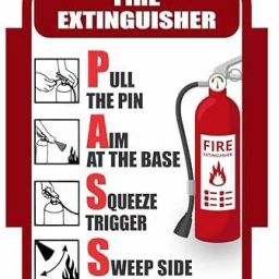 Packgen How To Use Fire Extinguisher Sign Board For Schools 12x18 Inch Emergency Sign-image-37