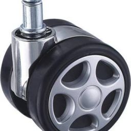 Twin caster Alloy pin Big wheel for office revolving chair base, heavy duty, super quality set of-5 Appliance Furniture Caster-image-5