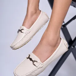Cream Soft & Flexy Loafers For Women-picture-23