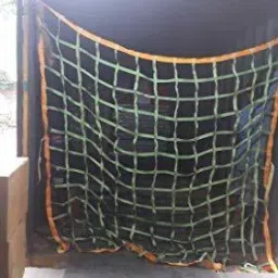 CONTAINER CARGO-NET MULTICOLOUR 8FTx 8FT Heavyduty stripes is used Vehicle Cargo Net-19