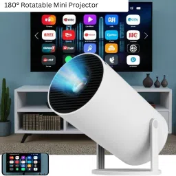 SACRO Smart Projector for Home 4K Support Rotabable Design withApp Netflix,YouTubeY246 (4500 lm / 1 Speaker / Wireless / Remote Controller) Portable Projector-13