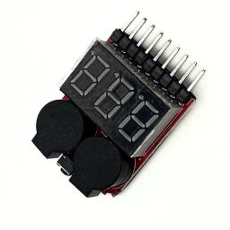 2-in-1 LiPo Battery Voltage Tester | 1-8S RC Battery Checker with Buzzer Digital Battery Tester-image-78