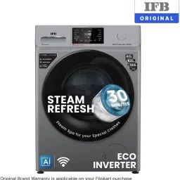 ifb 8 kg 5 Star with Steam Refresh program, 9 Swirl Wash, Eco Inverter, Touch Panel with AI Fully Automatic Front Load with In-built Heater Grey image 2