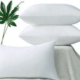 LUXURY Cotton Solid Sleeping Pillow Pack of 3-image-3