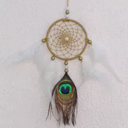 sing peacock white gold Car Hanging Ornament-image-39