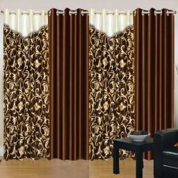 275 cm (9 ft) Polyester Room Darkening Long Door Curtain (Pack Of 4)-image-31