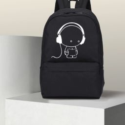 Small 20 L Laptop Backpack Black-music-backpack for women-image-9