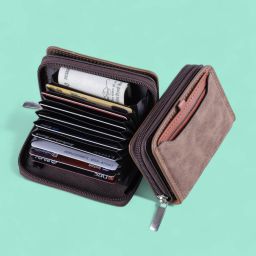 Men & Women Casual, Formal Brown Genuine Leather RFID Card Holder-image-44