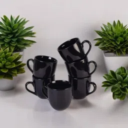 Pack of 6 Ceramic 205 Ceramic Mat/Glossy Finish Tea and Coffee Cups with 150 ml Set of 6 Pcs-image-57