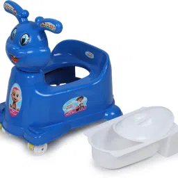 Blue Rabbit Baby Potty Seat Scotter with Removable Tray and Lid with Wheels Potty Box-image-76